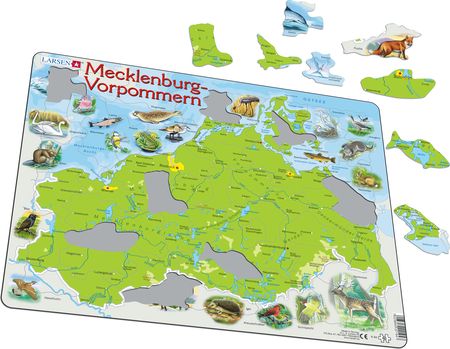 K94 - Mecklenburg Vorpommeren fysisk kart