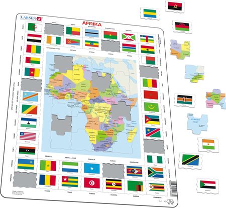 KL3 - Kart/flagg Afrika