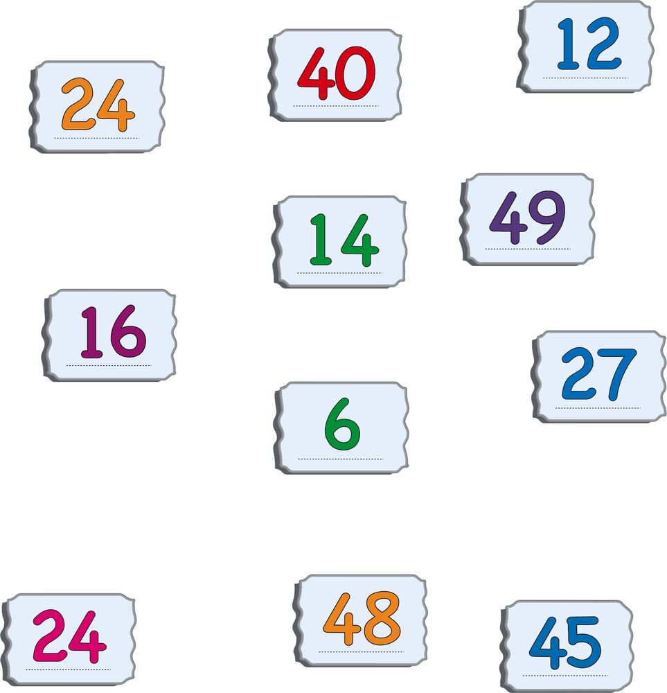 AR17 - Mattepuslespill: Multiplikasjon (2 til 9) (Illustrasjonsbilde 2) AR17 - Mattepuslespill: Multiplikasjon (2 til 9) (Illustrasjonsbilde 2)