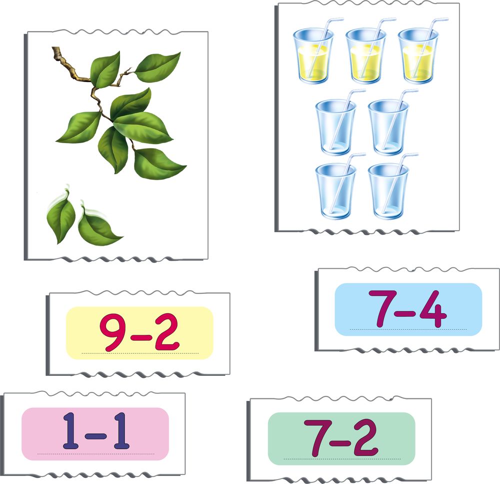 AR19 - Puzzle Minus, lær og forstå subtraksjon. (Illustrasjonsbilde 2)