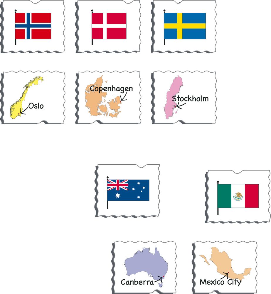 GP6 - MemoPuzzle: Flags and Capitals of 27 Countries (Illustrative image 2) GP6 - MemoPuzzle: Flags and Capitals of 27 Countries (Illustrative image 2)
