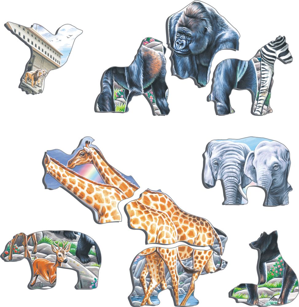 HL10 - Noahs ark med dyr fra hele verden på fjellet Ararat (Illustrasjonsbilde 2) HL10 - Noahs ark med dyr fra hele verden på fjellet Ararat (Illustrasjonsbilde 2)