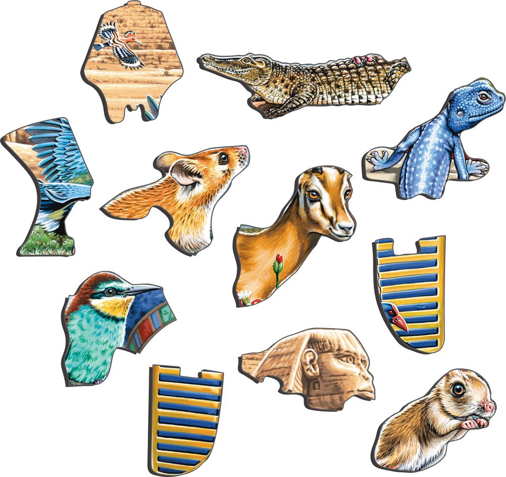 HL11 - Sfinksen og pyramidene, egyptisk dyreliv, Nefertiti og Tutankhamon. (Illustrasjonsbilde 2) HL11 - Sfinksen og pyramidene, egyptisk dyreliv, Nefertiti og Tutankhamon. (Illustrasjonsbilde 2)