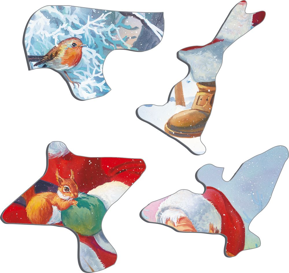 JUL7 - Julenissen slapper av med dyrene (Illustrasjonsbilde 2) JUL7 - Julenissen slapper av med dyrene (Illustrasjonsbilde 2)