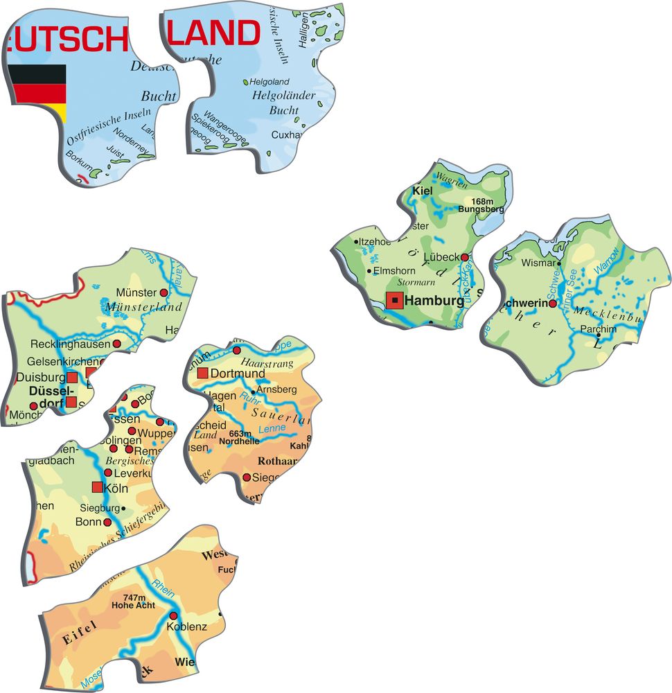 K40 - Tyskland, topografisk kart (Illustrasjonsbilde 2) K40 - Tyskland, topografisk kart (Illustrasjonsbilde 2)