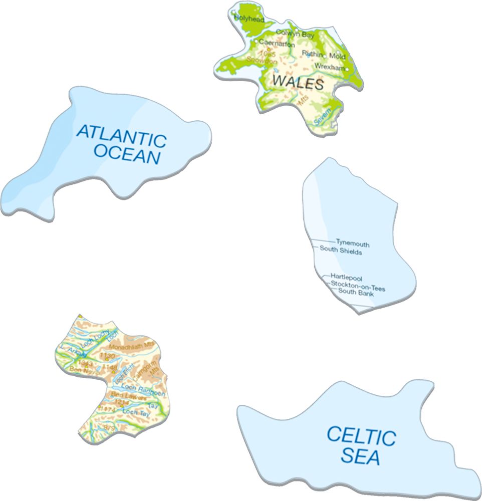 K5 - Great Britain & Ireland Topographic Map (Illustrative image 2) K5 - Great Britain & Ireland Topographic Map (Illustrative image 2)