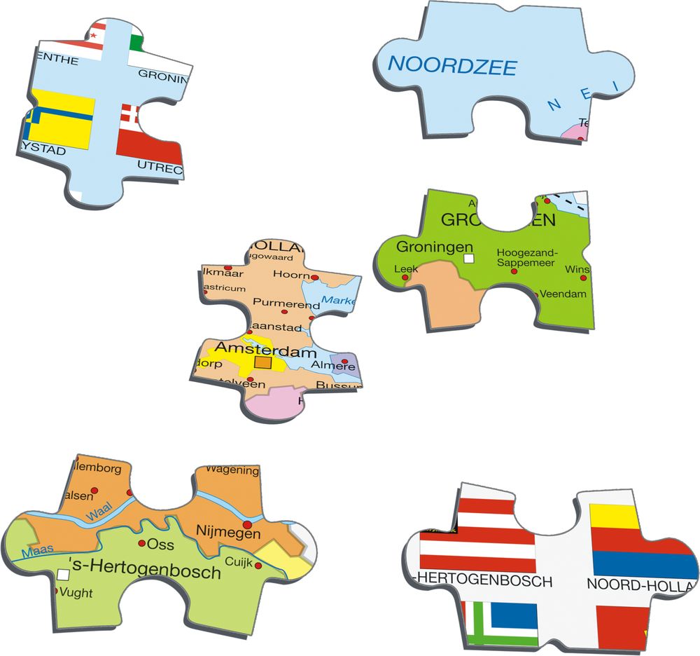 K53 - Netherlands, Political Map (Illustrative image 2)