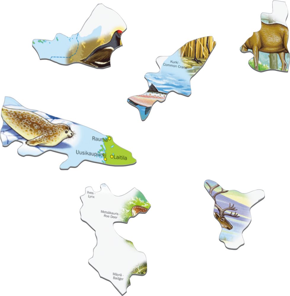 K75 - Finland Physical Map With Animals (Illustrative image 2) K75 - Finland Physical Map With Animals (Illustrative image 2)