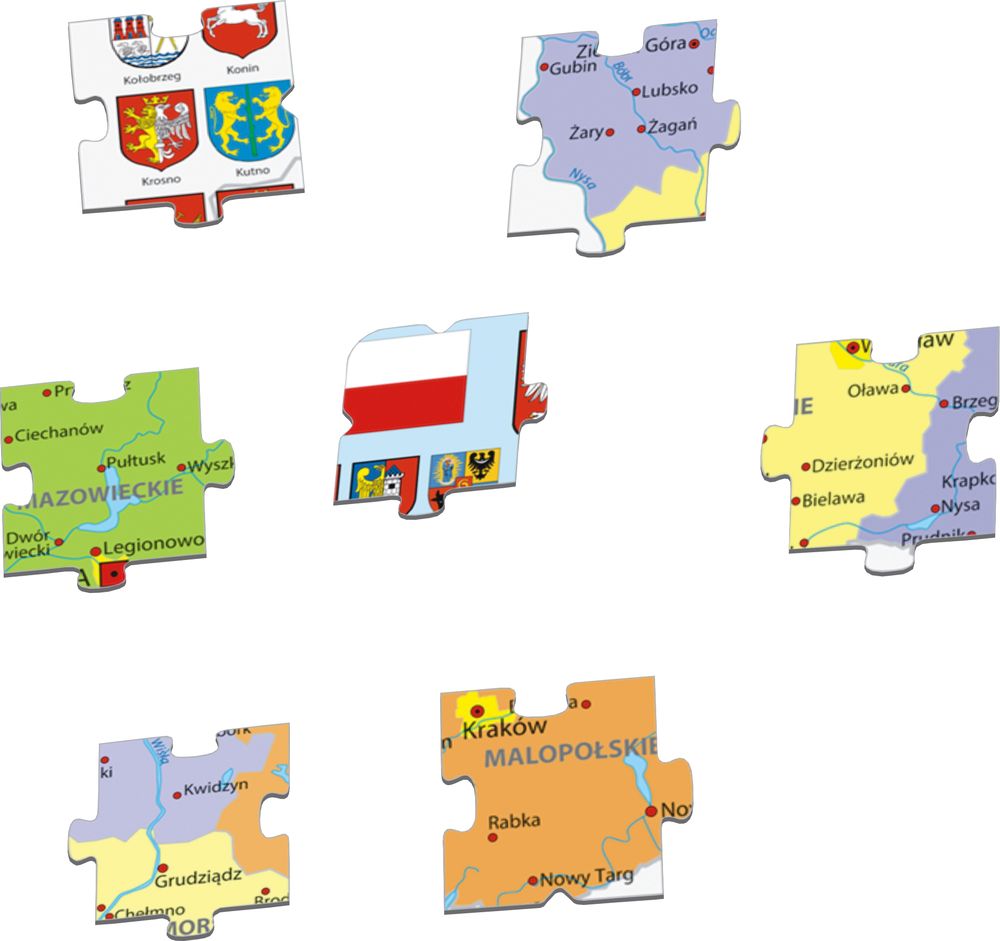 K97 - Poland Political Map (Illustrative image 2) K97 - Poland Political Map (Illustrative image 2)
