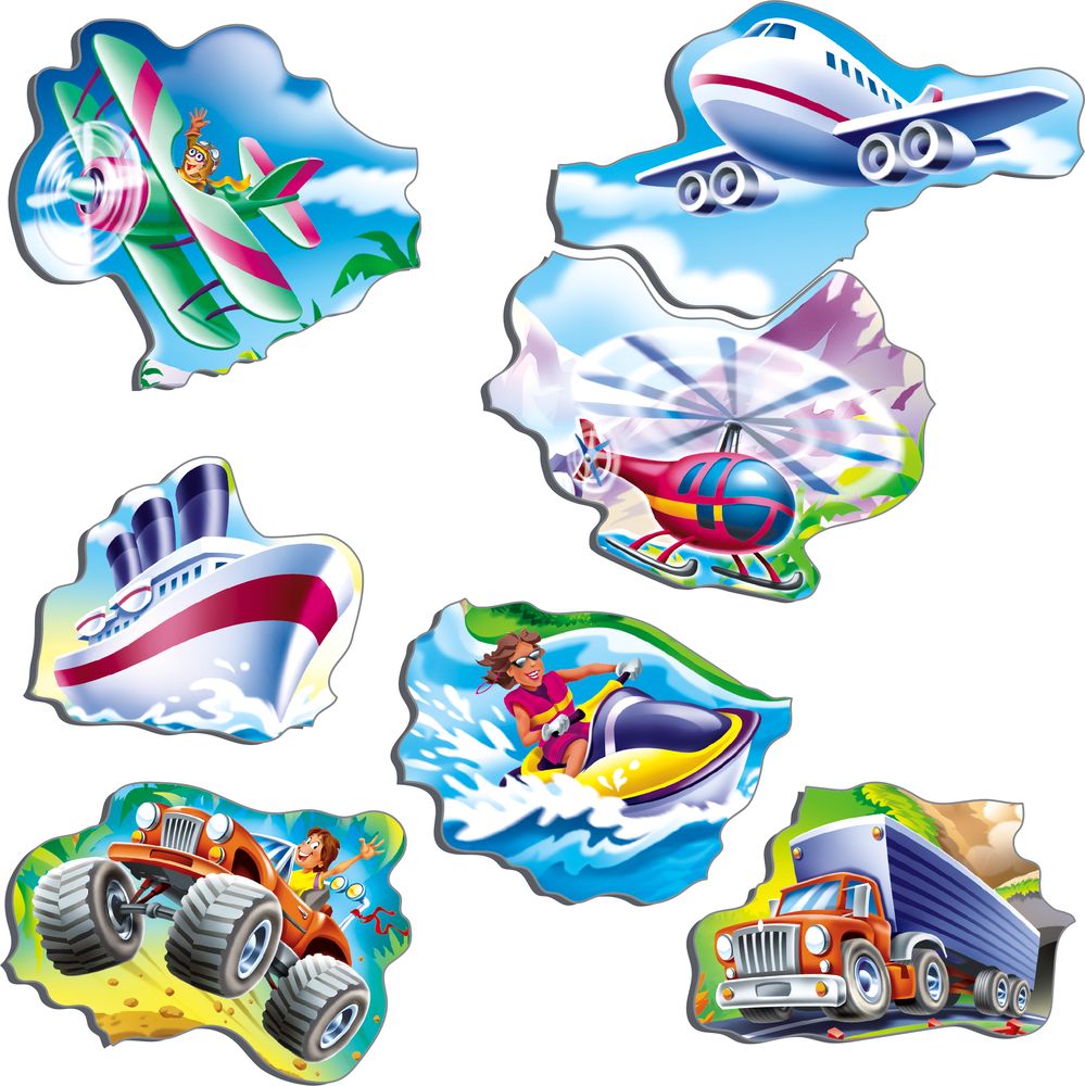 NM7 - Beginner Puzzle: Cars, Boats, Train and Aircrafts (Illustrative image 2) NM7 - Beginner Puzzle: Cars, Boats, Train and Aircrafts (Illustrative image 2)