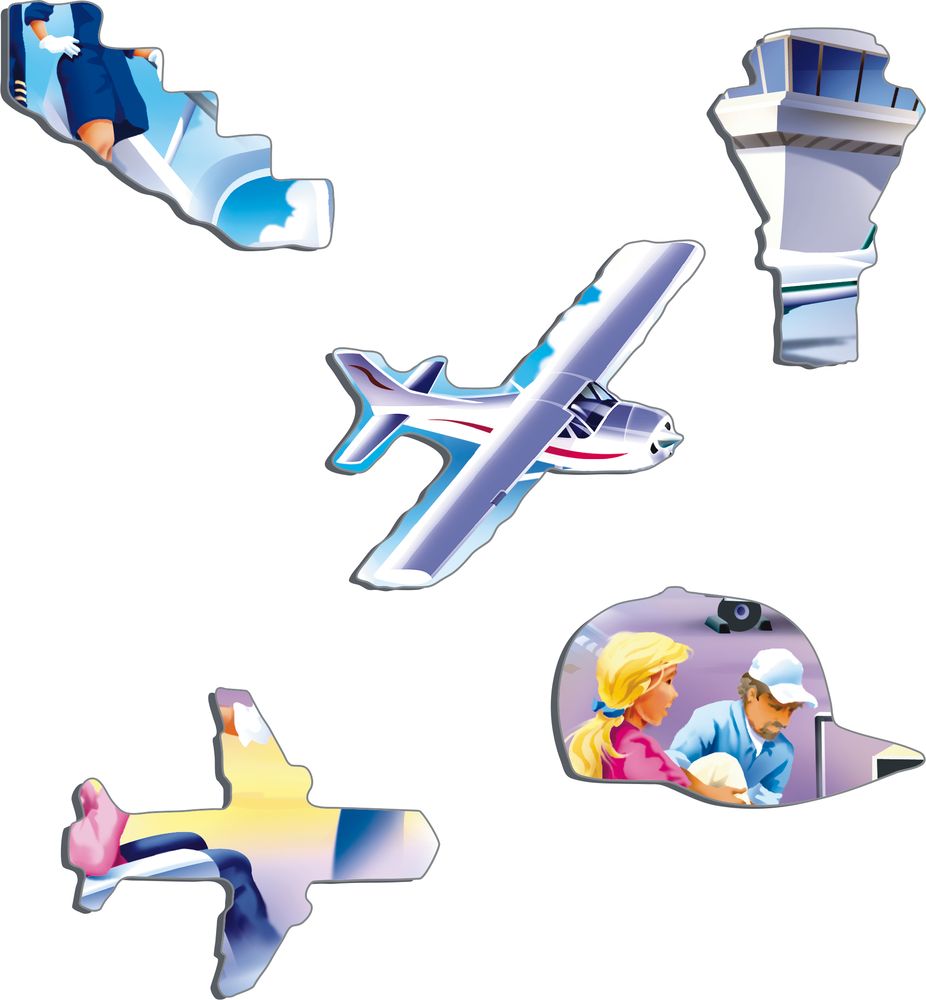 US27 - En spennende dag på flyplassen (Illustrasjonsbilde 2)