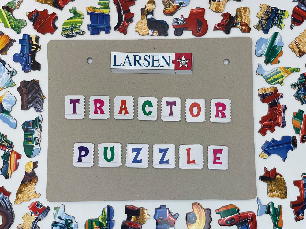 PG9 - Kul traktor og skurtresker i arbeid (Illustrasjonsbilde 3)