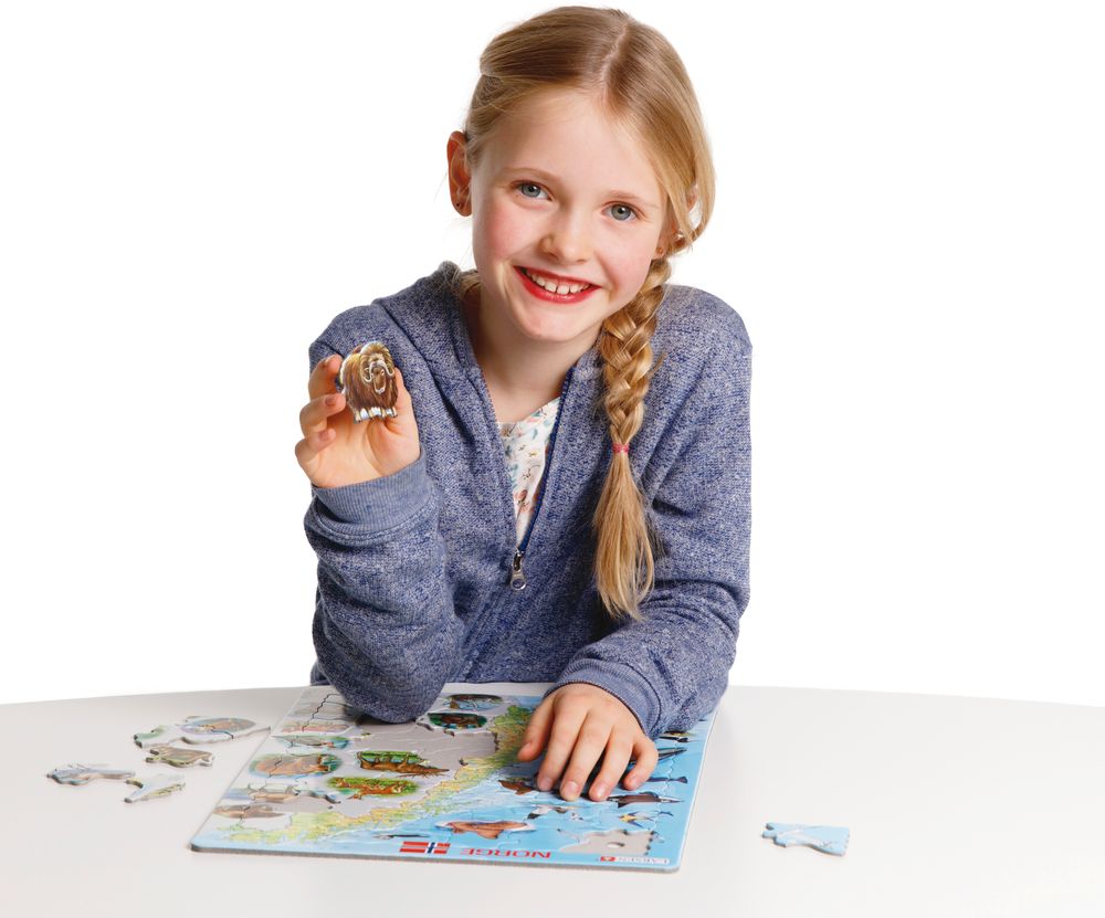 K68 - Norge fysisk med dyr (Illustrasjonsbilde 6)