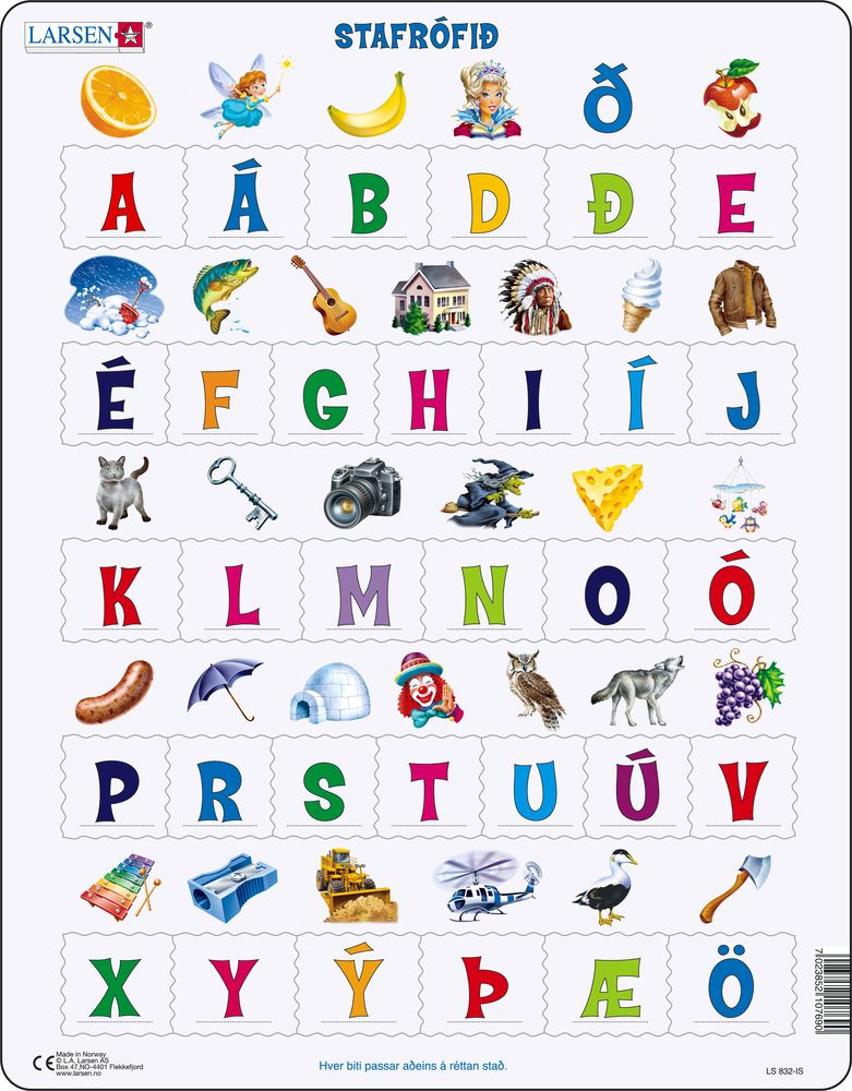 LS832 - ABC-Puzzle(32) (Icelandic)