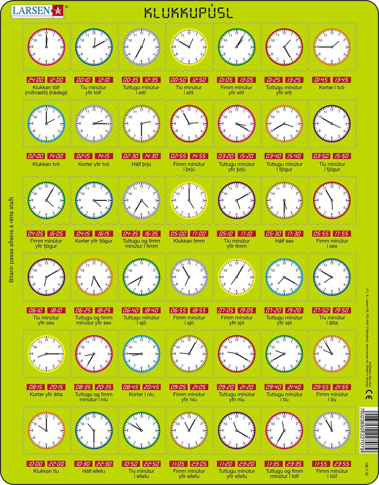 OB7 - Learn the Clock (Icelandic) OB7 - Learn the Clock (Icelandic)