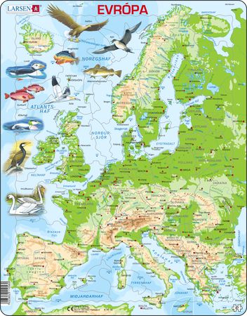K70 - Europe Topographic  Map