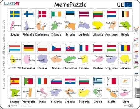 GP2 - MemoPuzzle: Names, Flags and Capitals of 27 EU Member States