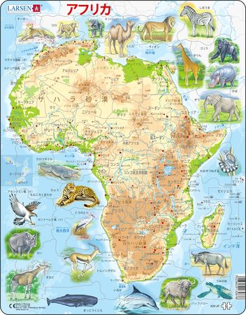 A22 - Africa Topographic Map