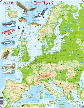 K70 - Europe Topographic  Map