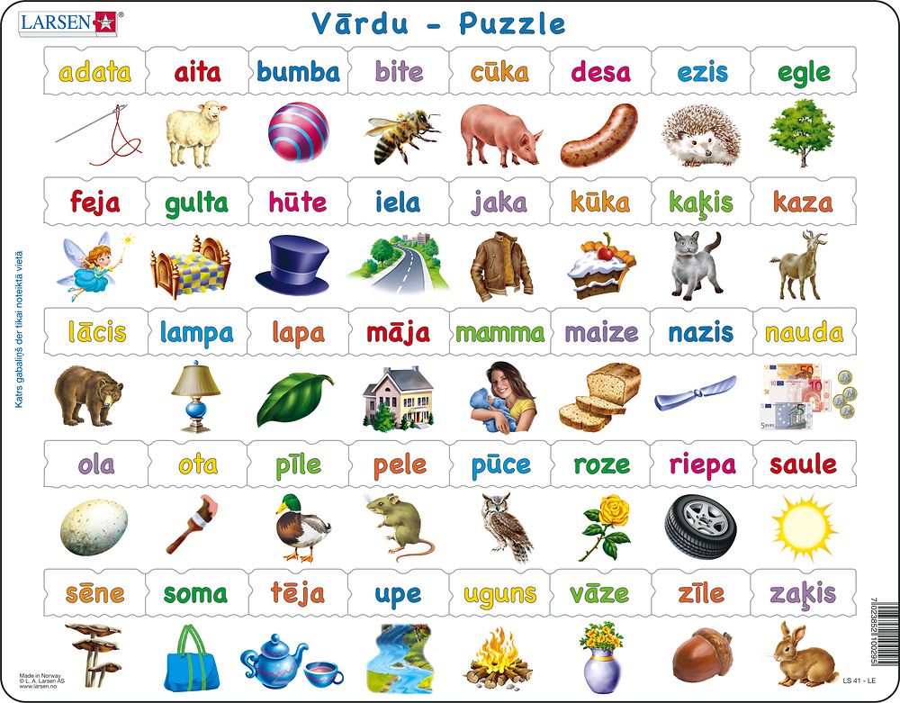 LS41 - Lær å lese: Enkle ord med 23 små bokstaver (Latvisk) LS41 - Lær å lese: Enkle ord med 23 små bokstaver (Latvisk)