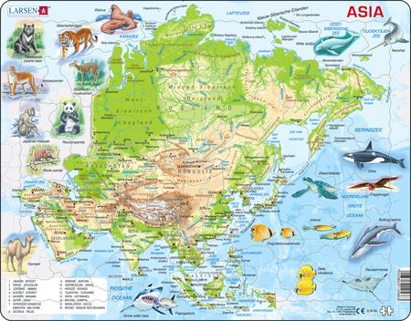 A30 - Asia Topographic Map