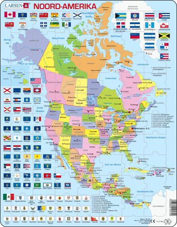 K17 - North America Political map