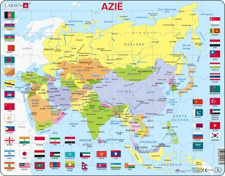 K44 - Asia, politisk kart