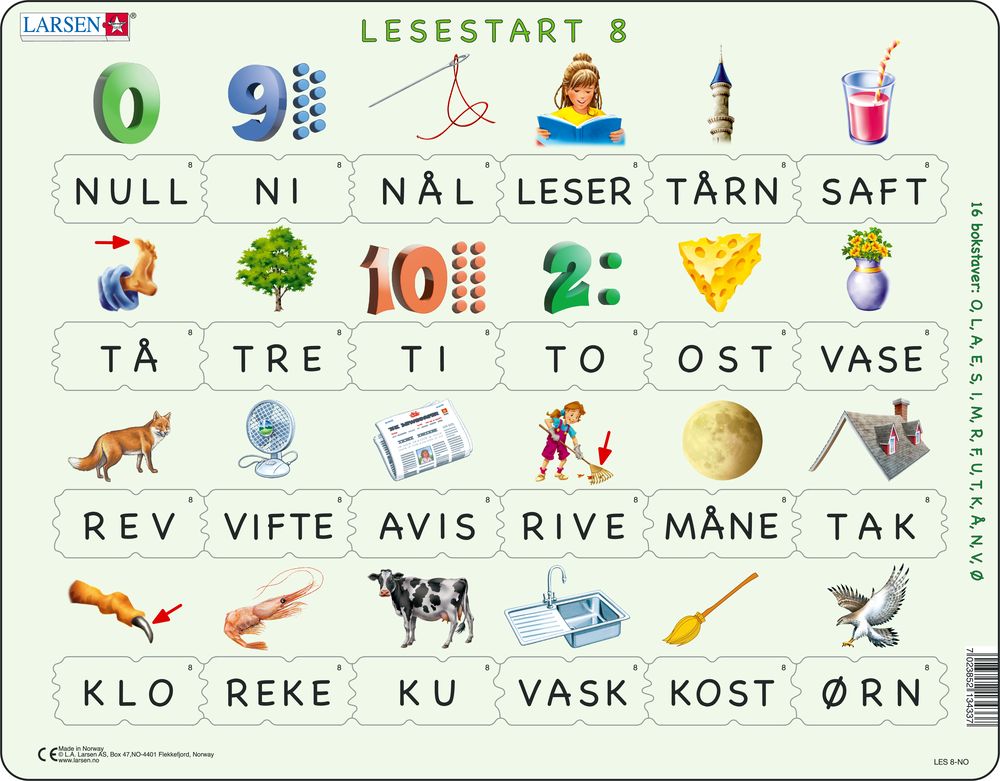 LES8 - LESESTART 8 (Norsk)