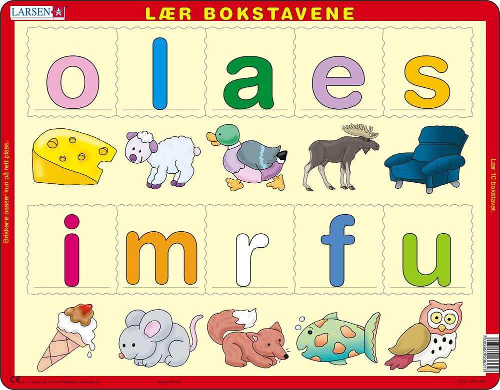 LS21 - Learn the letters (lower cases) (Norwegian)