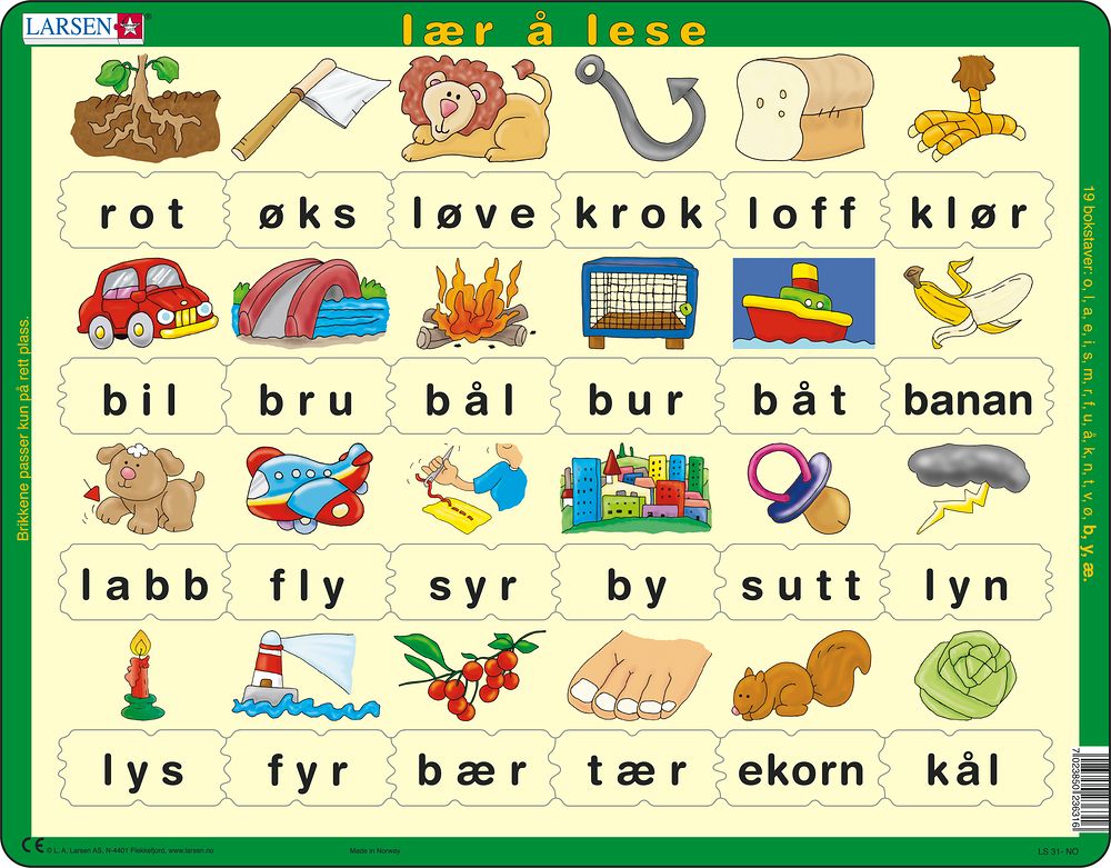 LS31 - Learn to read (lower cases) (Norwegian)