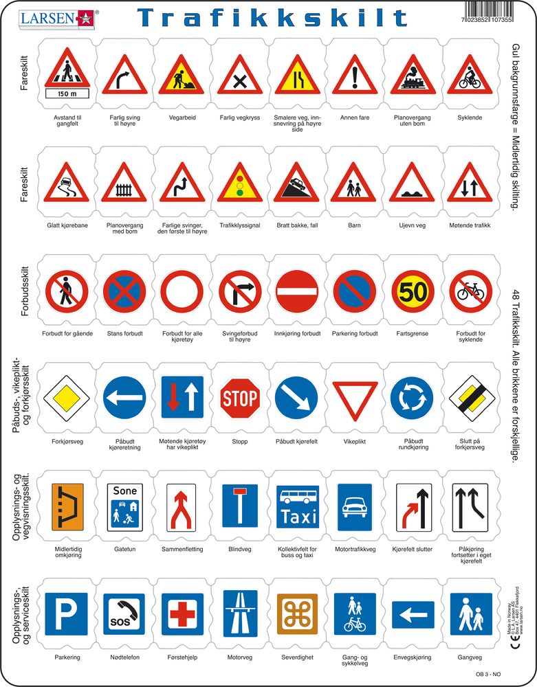 OB3 - Trafikkskilt (Norsk)