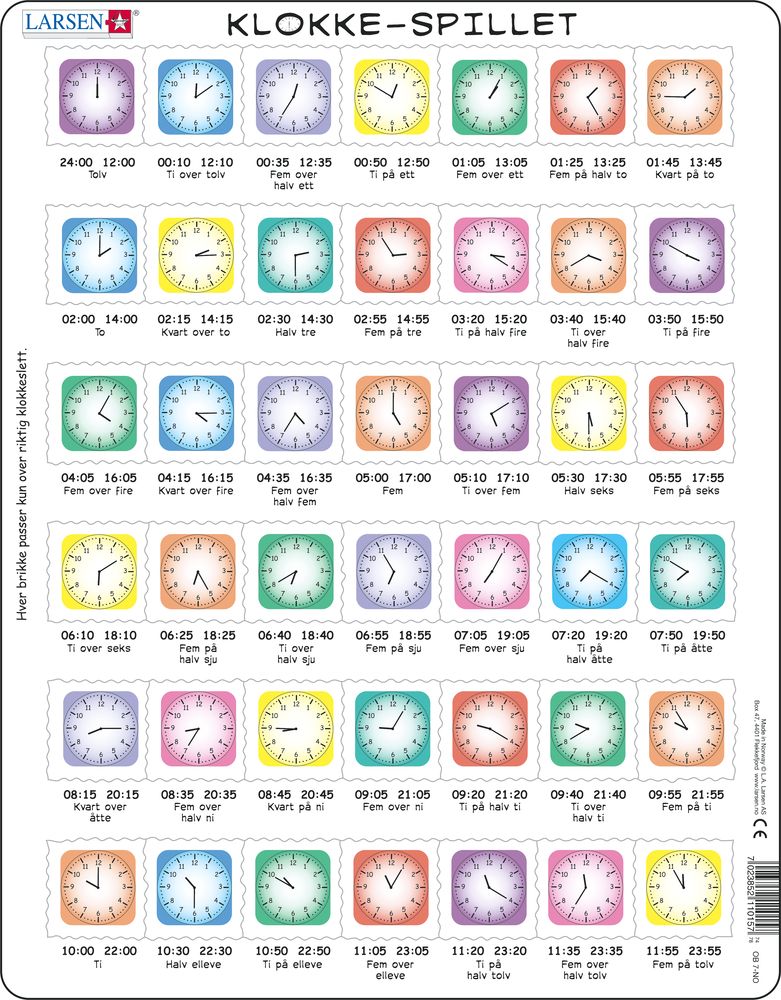 OB7 - Learn the Clock (Norwegian) OB7 - Learn the Clock (Norwegian)