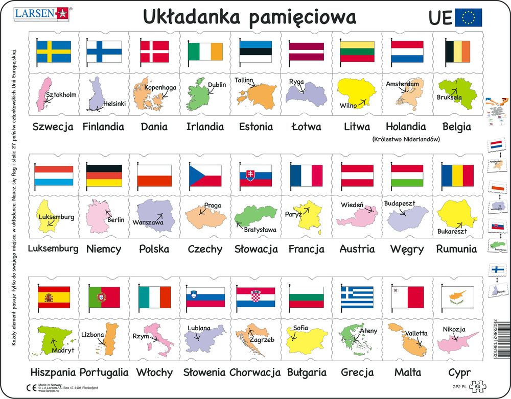 GP2 - MemoPuzzle: Names, Flags and Capitals of 27 EU Member States (Polish) GP2 - MemoPuzzle: Names, Flags and Capitals of 27 EU Member States (Polish)
