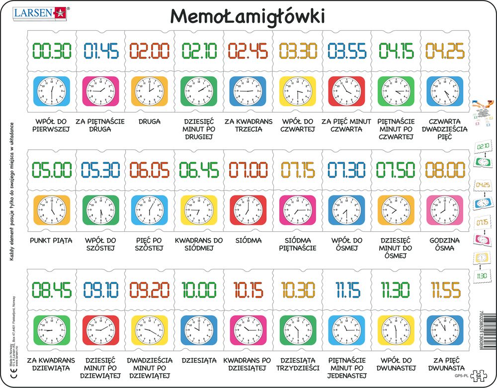 GP5 - MemoPuzzle: Learn the Clock (Polish) GP5 - MemoPuzzle: Learn the Clock (Polish)