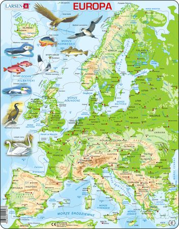 K70 - Europe Topographic  Map