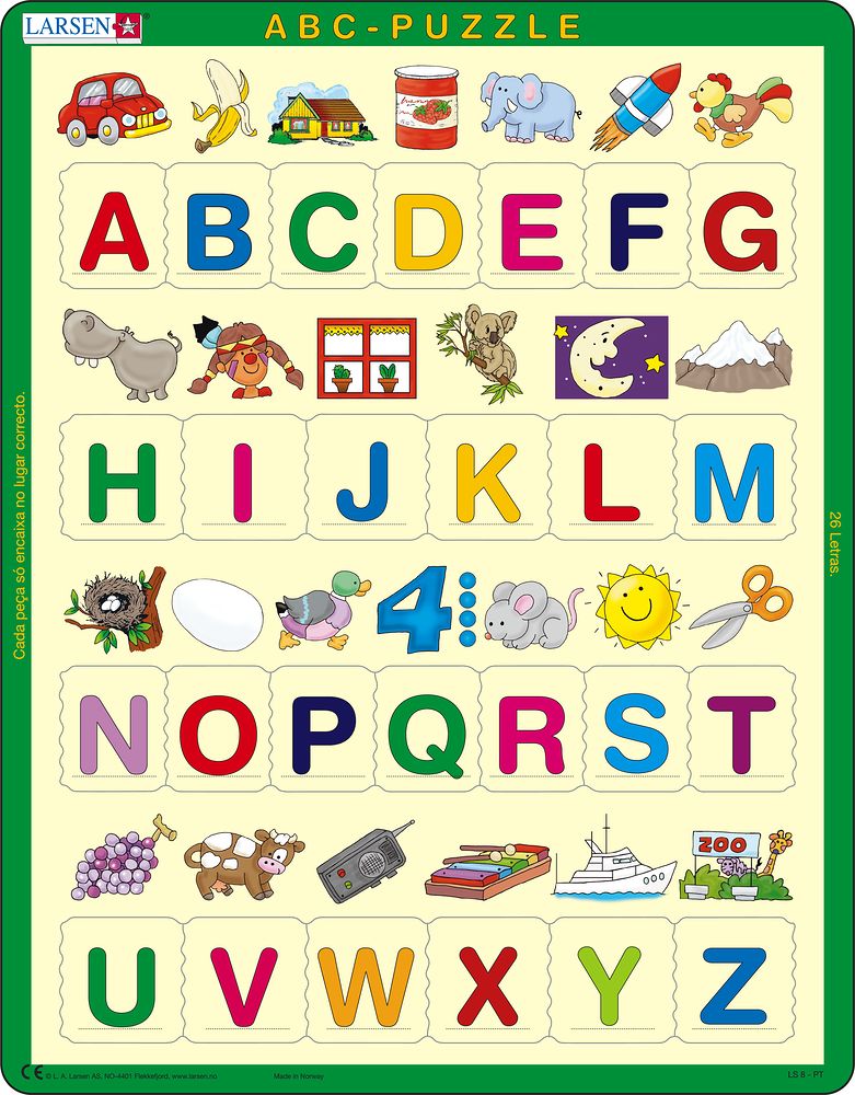 LS826 - Learn the Alphabet: 26 Upper Case Letters (Portuguese) LS826 - Learn the Alphabet: 26 Upper Case Letters (Portuguese)
