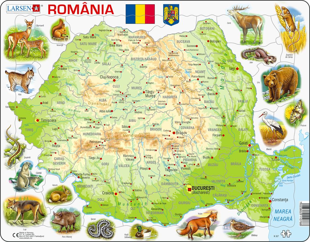 K67 - Romania fysisk med dyr (Romania)