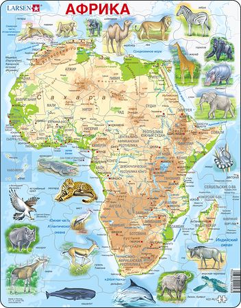 A22 - Africa Topographic Map