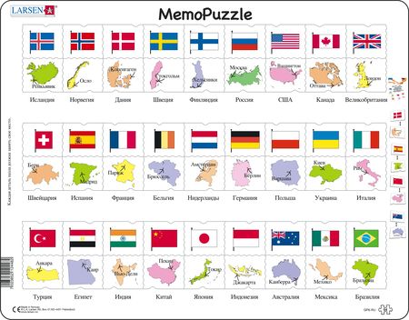 GP6 - MemoPuzzle: Flagg og hovedsteder til 27 land