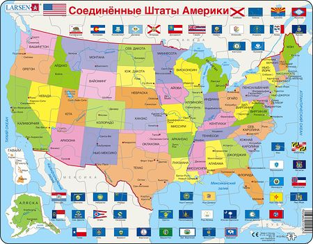 K12 - United States of America Political Map