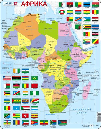 K13 - Africa Political Map