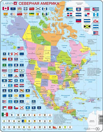 K17 - North America Political map