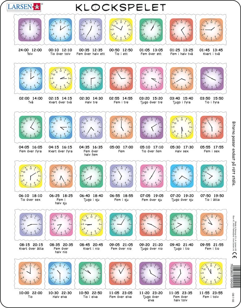 OB7 - Learn the Clock (Swedish) OB7 - Learn the Clock (Swedish)