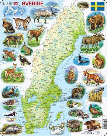 K6 - Sweden Physical Map