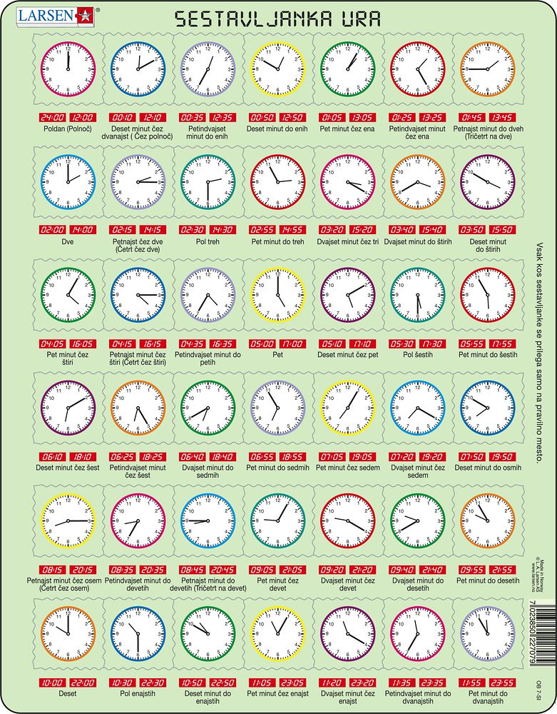 OB7 - Learn the Clock (Slovene) OB7 - Learn the Clock (Slovene)