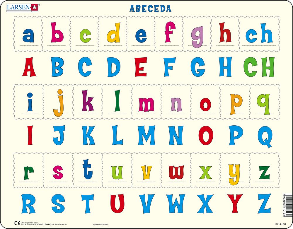 LS1427 - ABC-abc :: Reading :: Puzzles :: Larsen Puzzles