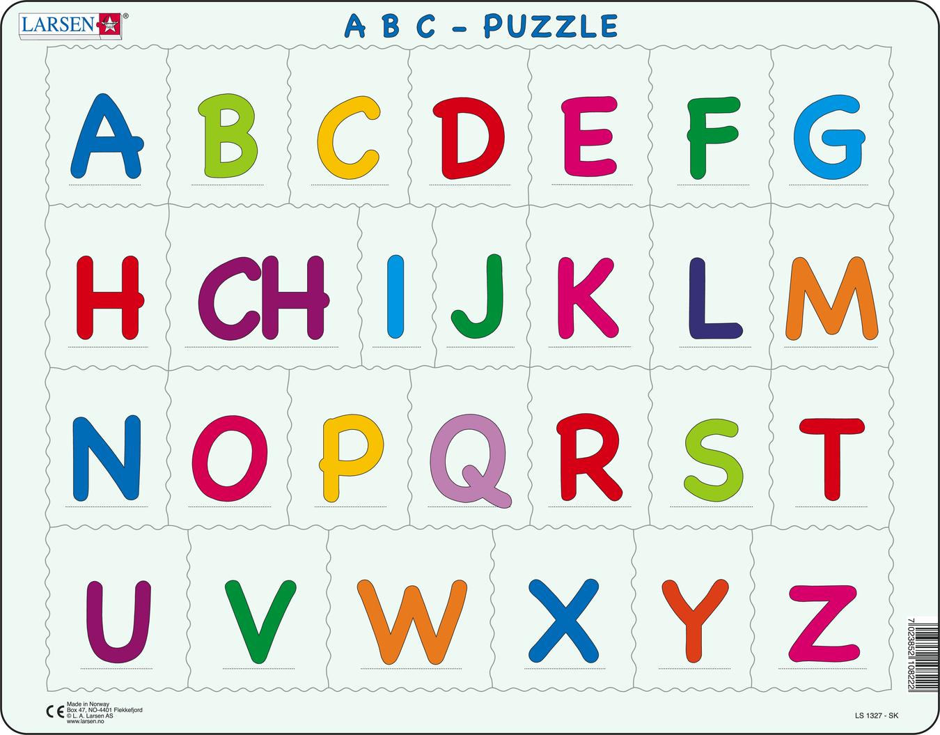LS1327 - Alphabet :: Reading :: Puzzles :: Larsen Puzzles