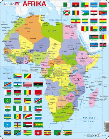 K13 - Afrika, politisk kart