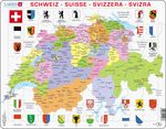K43 - Switzerland Political Map