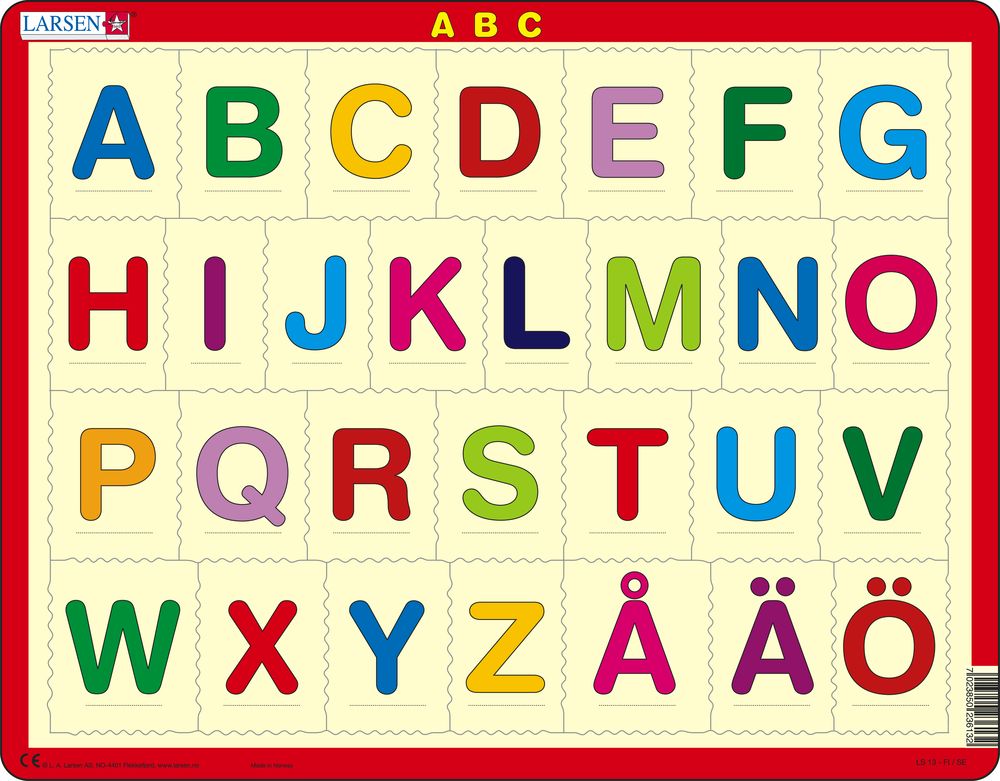LS1329 - ABC-Puzzle (Flerspråklig (Svensk/Finsk)) LS1329 - ABC-Puzzle (Flerspråklig (Svensk/Finsk))